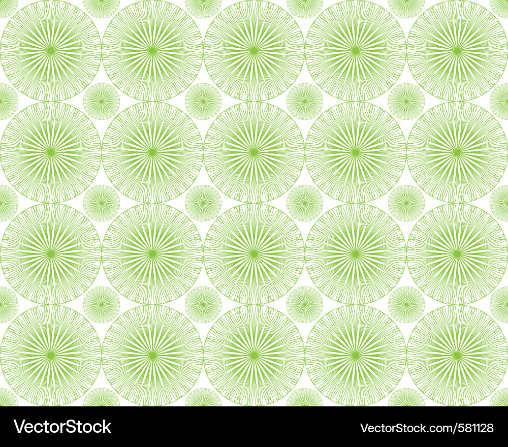 Green Circle Pattern Seamless Texture Vector Image