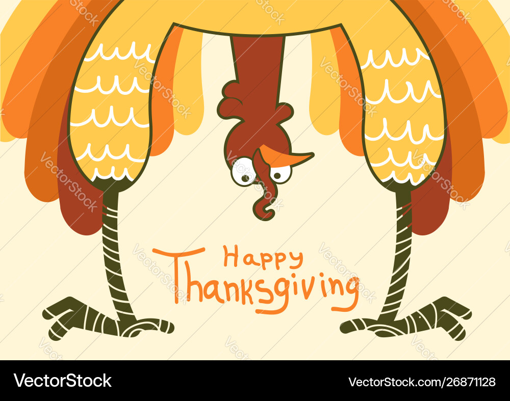 Happy Thanksgiving Turkey – Royalty-Free Vector | VectorStock, image size:1000x787
