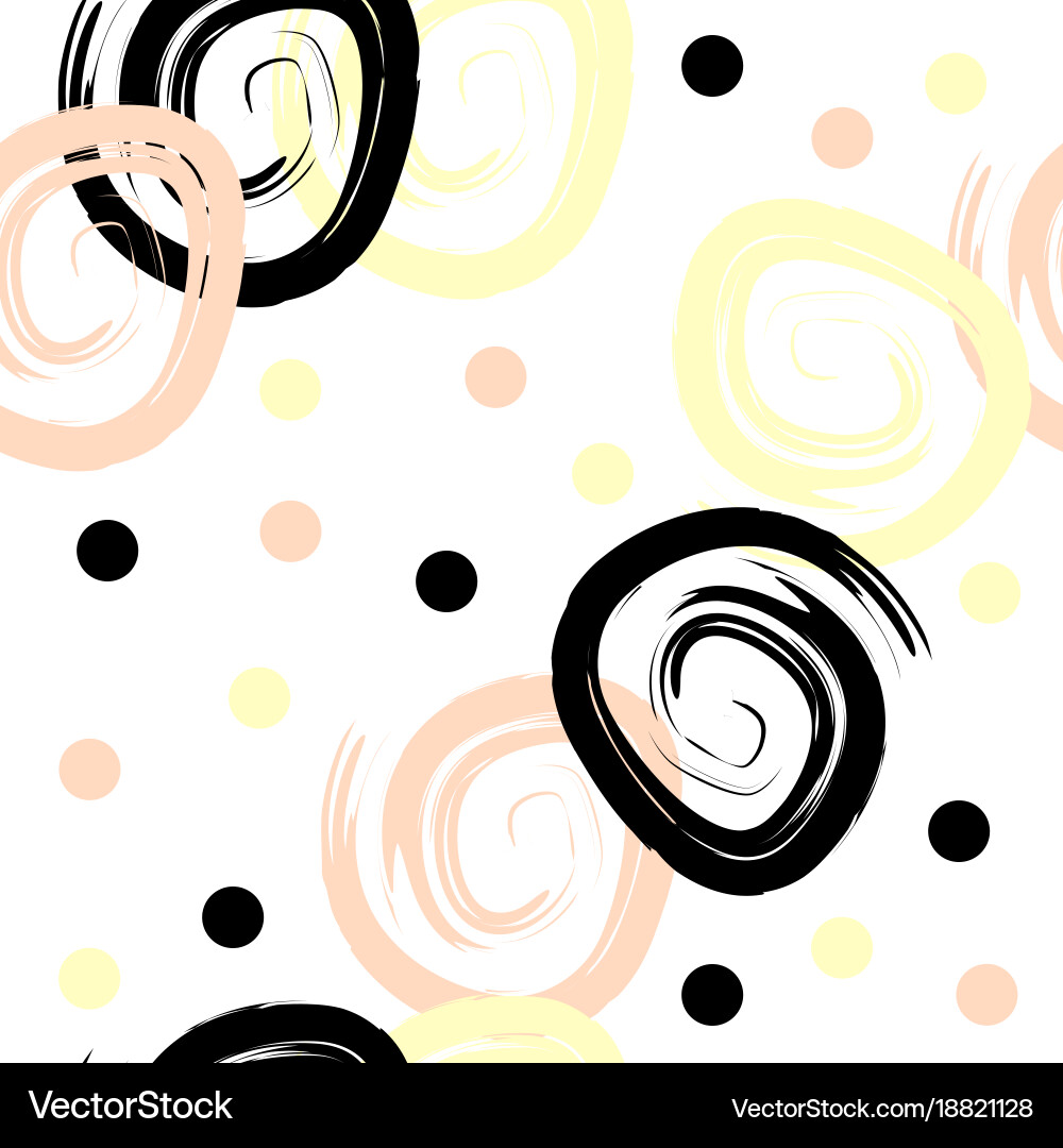 Seamless tileable pattern with abstract shapes Vector Image