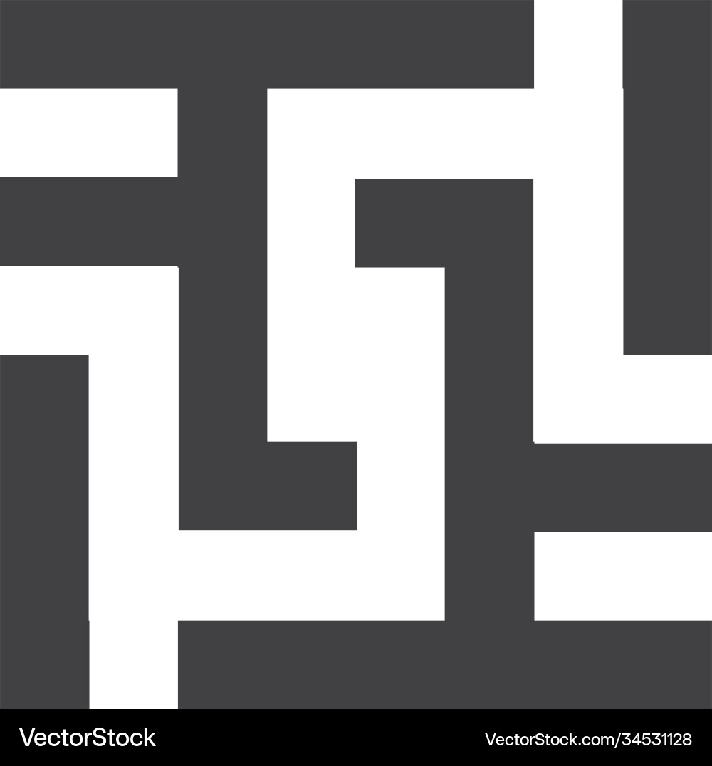 Square cube logo - block element abstract finance Square cube logo - block element abstract finance vector image