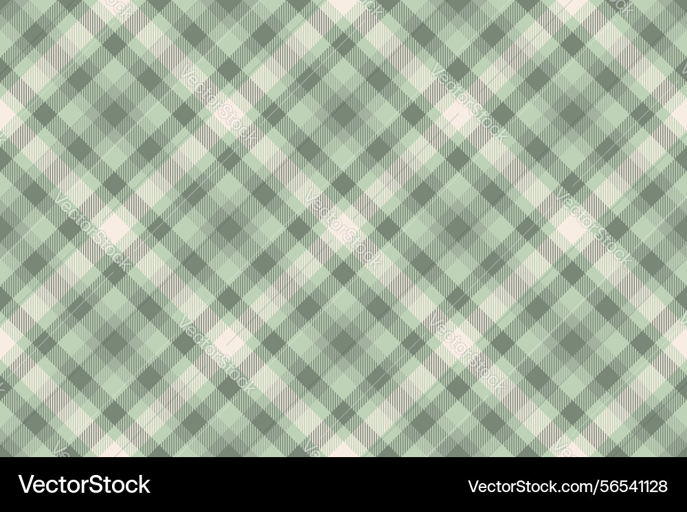 Subtle sage green and cream plaid pattern perfect Vector Image