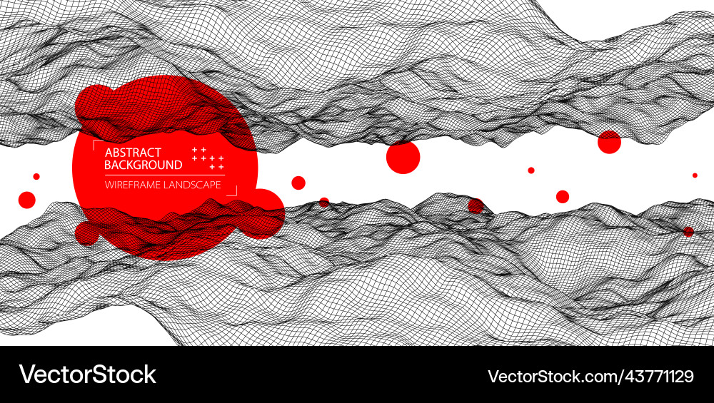 Abstract background with waves 3d surface Abstract background with waves 3d surface vector image
