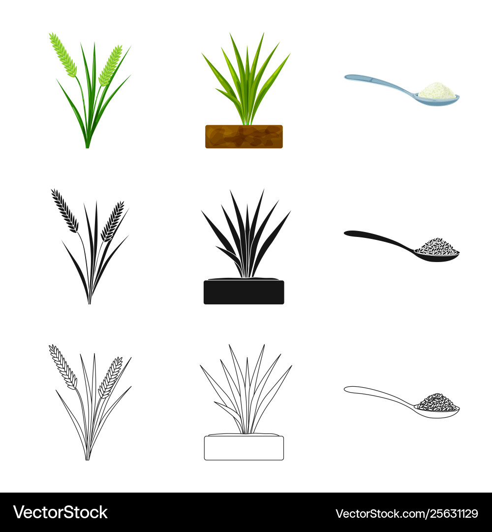 Isolated object crop and ecological symbol set Vector Image