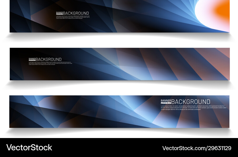Modern web banner background abstract template Vector Image