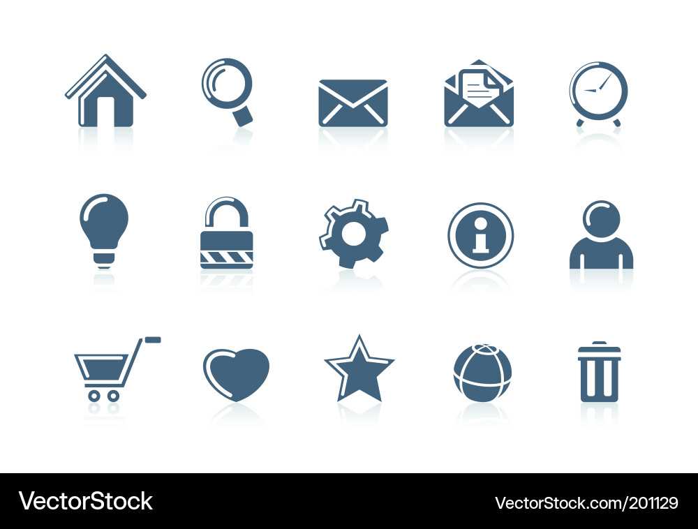 Modern Web & Network Icons vector image