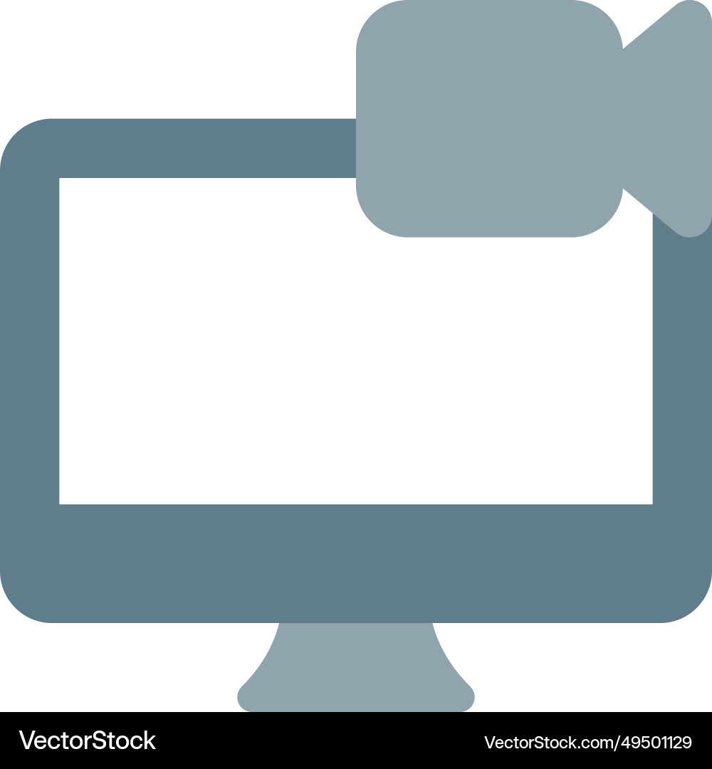 Recorder built in desktop for capture screen vector image