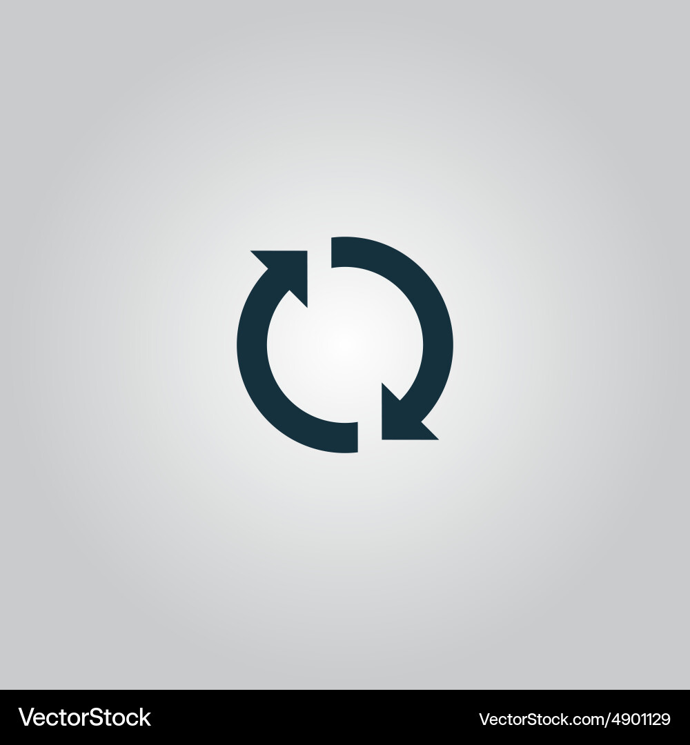 Rotation Loop Refresh Icon vector image
