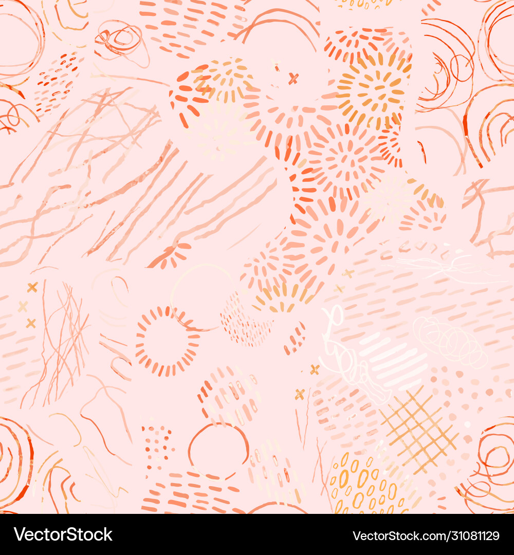 Seamless pattern with hand drawn abstract lines Seamless pattern with hand drawn abstract lines vector image
