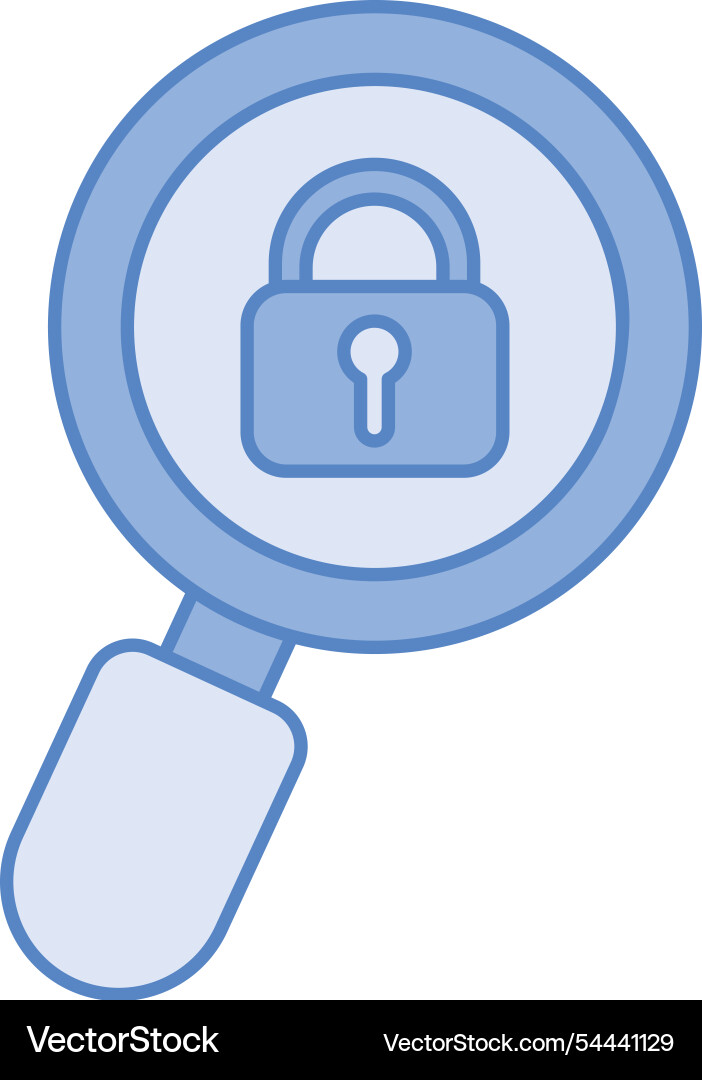 Security searching internet vector image