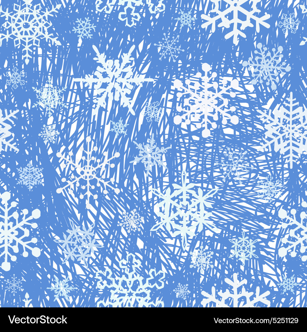 Snowflake background vector image