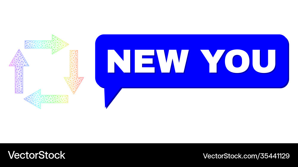 Spectral network gradient circulation arrows icon Spectral network gradient circulation arrows icon vector image