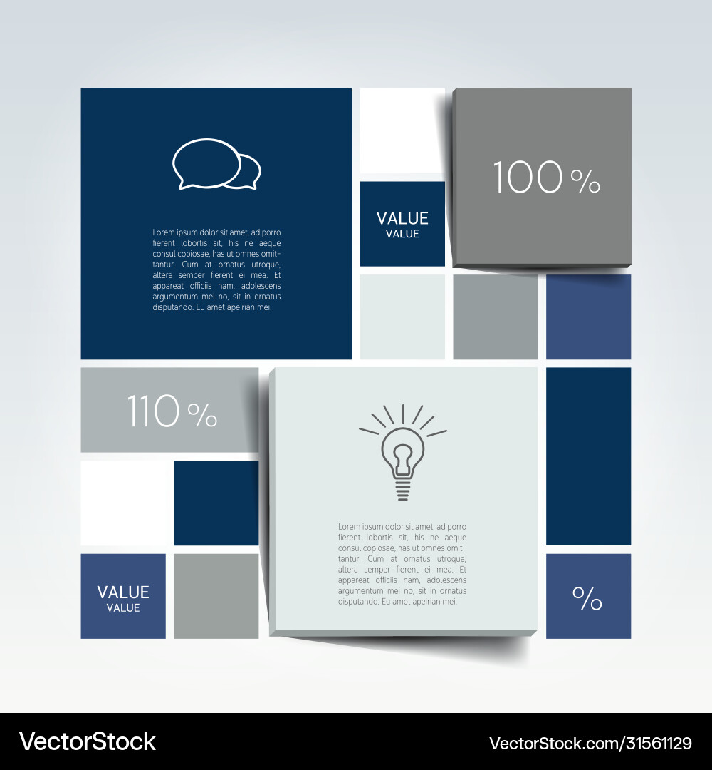 Table schedule slide template 3d effect design vector image