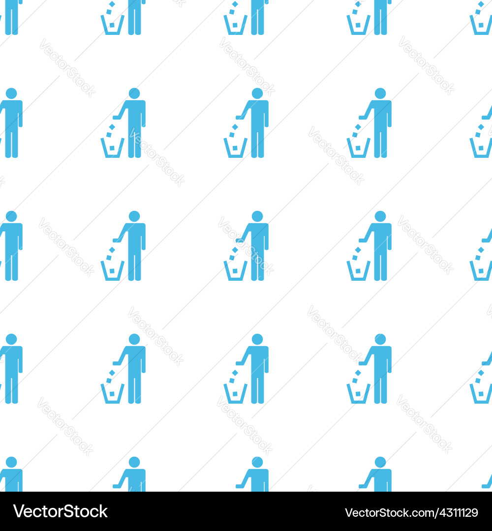 Unique trash seamless pattern vector image