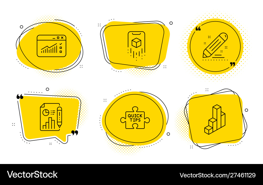 Web traffic report document and augmented reality Web traffic report document and augmented reality vector image