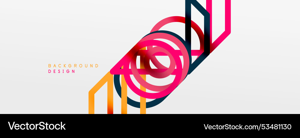 Abstract background - colorful circle lines Abstract background - colorful circle lines vector image