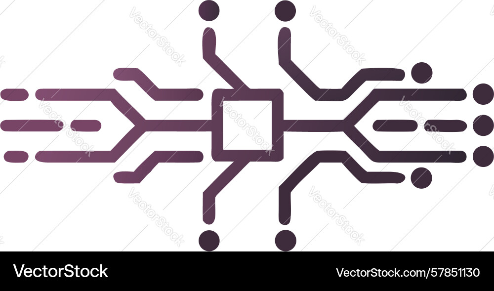 Abstract circuit board horizontal element vector image