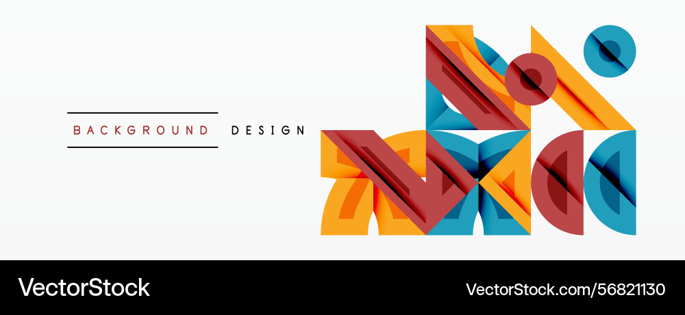 Abstract geometric shapes overlap creating Abstract geometric shapes overlap creating vector image