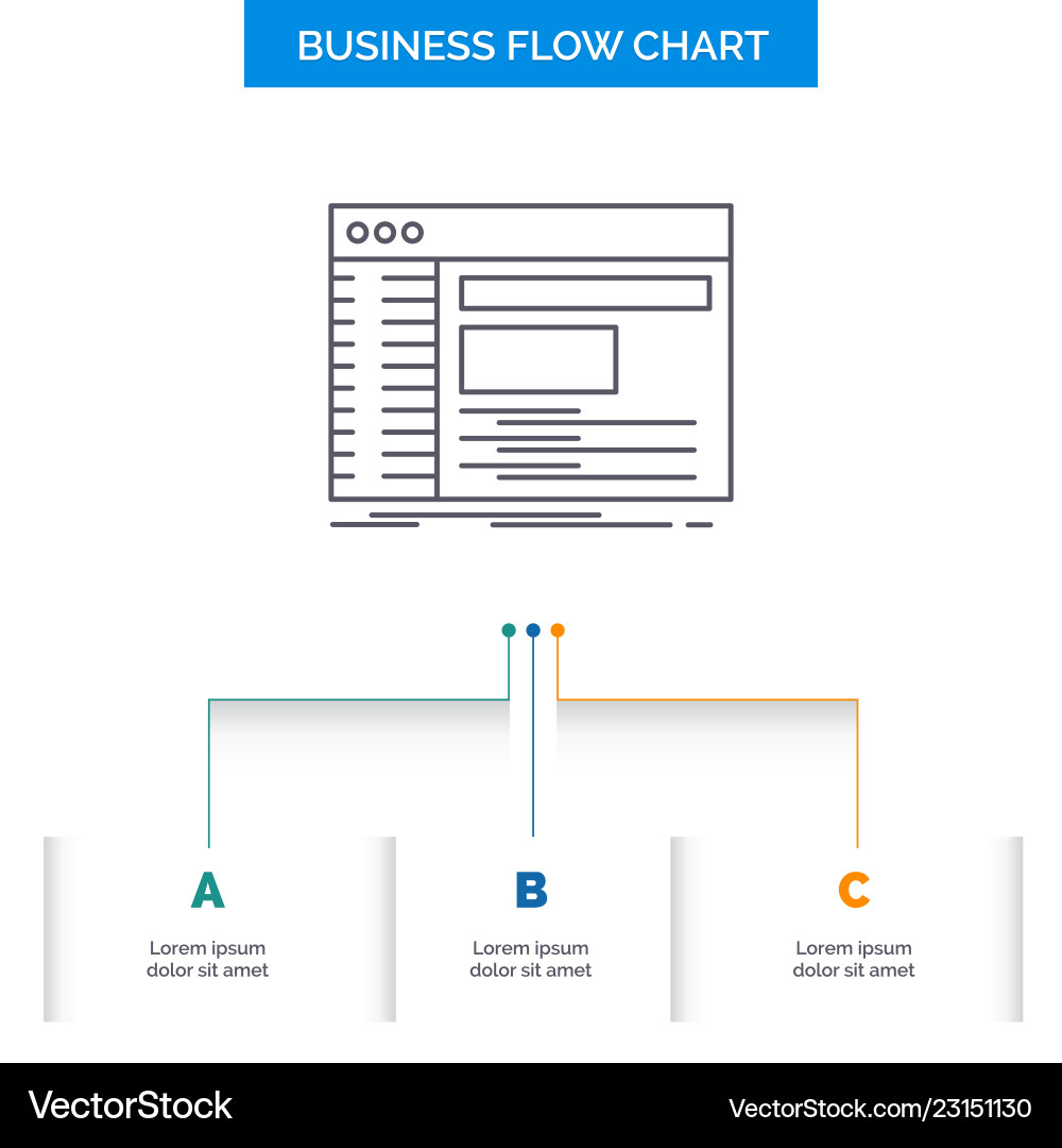 Admin console panel root software business flow Admin console panel root software business flow vector image