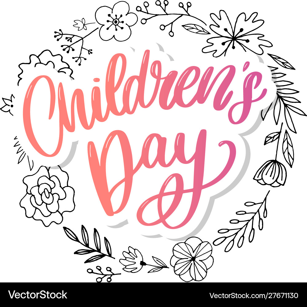 Children day background happy Children day background happy vector image