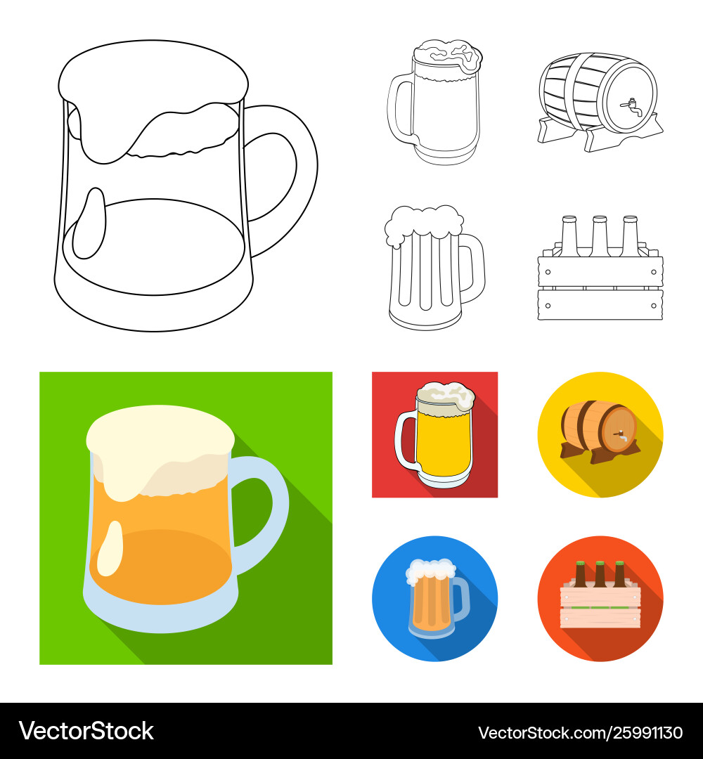 Design minimal and pint sign set Vector Image