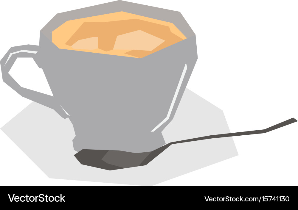 Isolated geometric coffee mug Vector Image