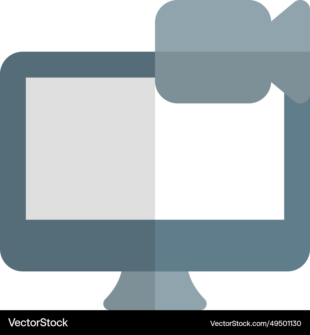 Recorder built in desktop for capture screen vector image