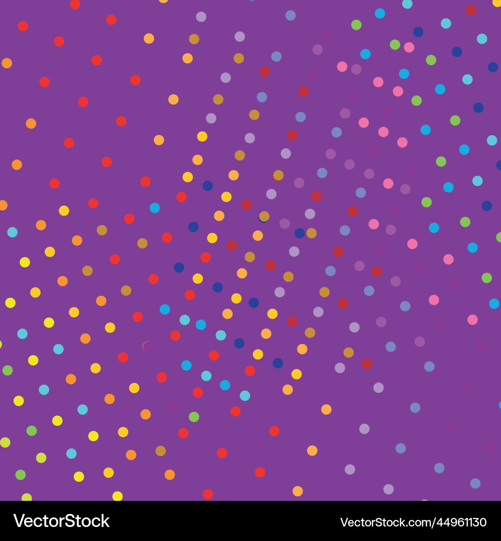 Seamless pattern with color dots on pink Seamless pattern with color dots on pink vector image