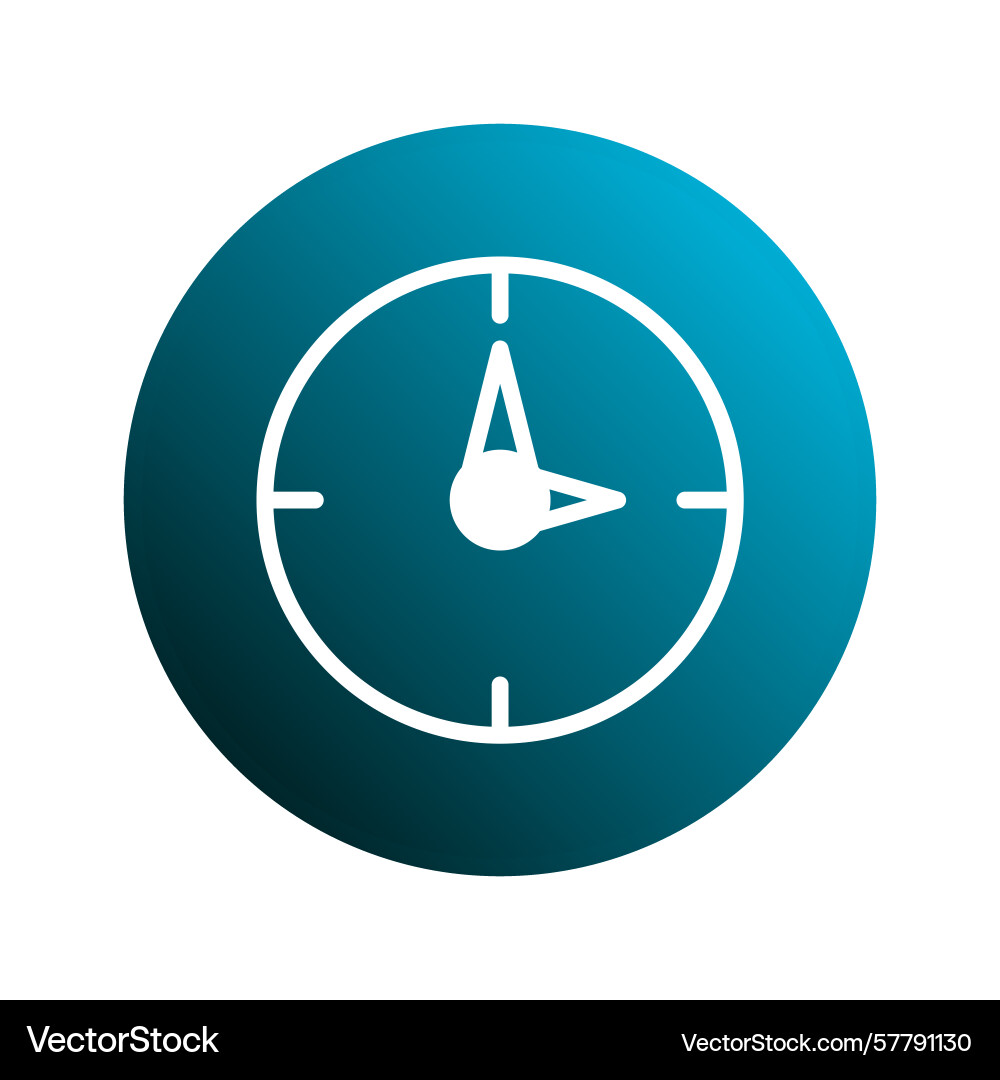 Time is of the essence a clock showing Vector Image
