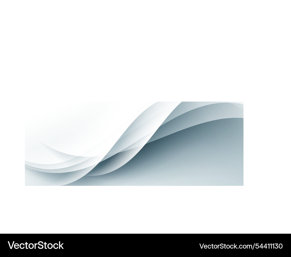 White abstract background with overlapping wave White abstract background with overlapping wave vector image