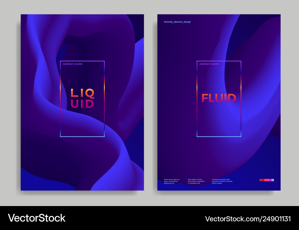 Abstract design templates with 3d flow shapes Abstract design templates with 3d flow shapes vector image