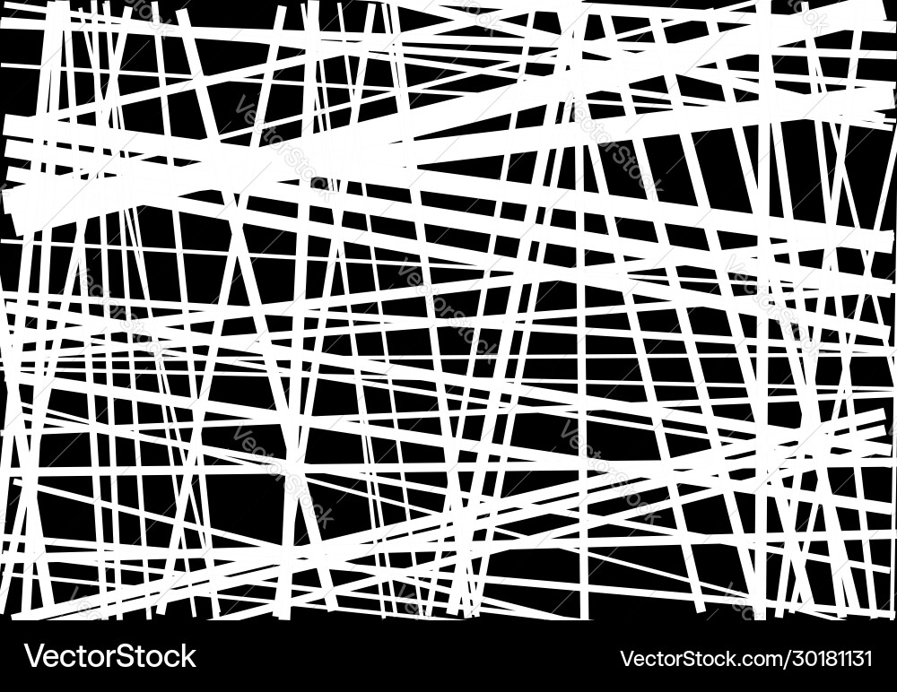 Abstract geometric art with random chaotic Vector Image