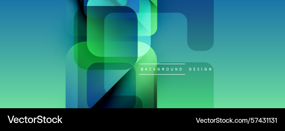 Abstract geometric shapes overlap creating Vector Image