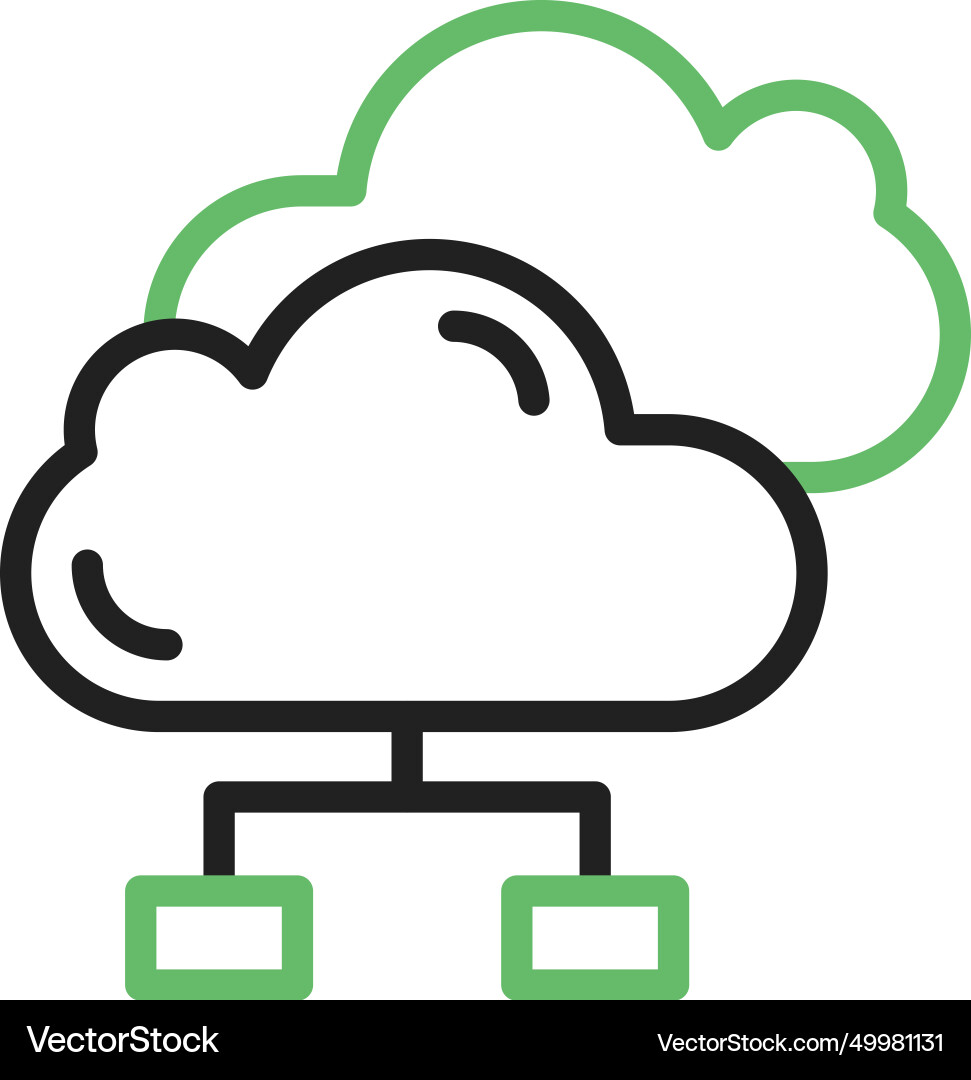Cloud data distribution icon image vector image