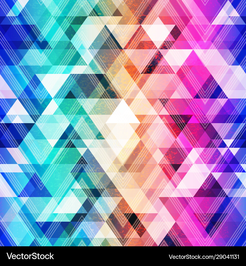 Colorful Triangle Pattern vector image
