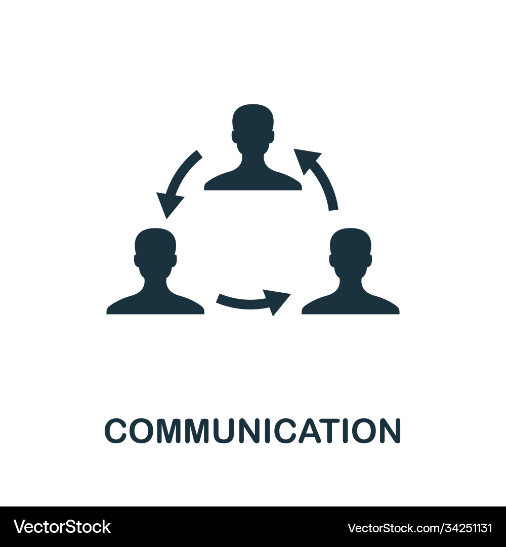 Communication icon simple element from life Communication icon simple element from life vector image
