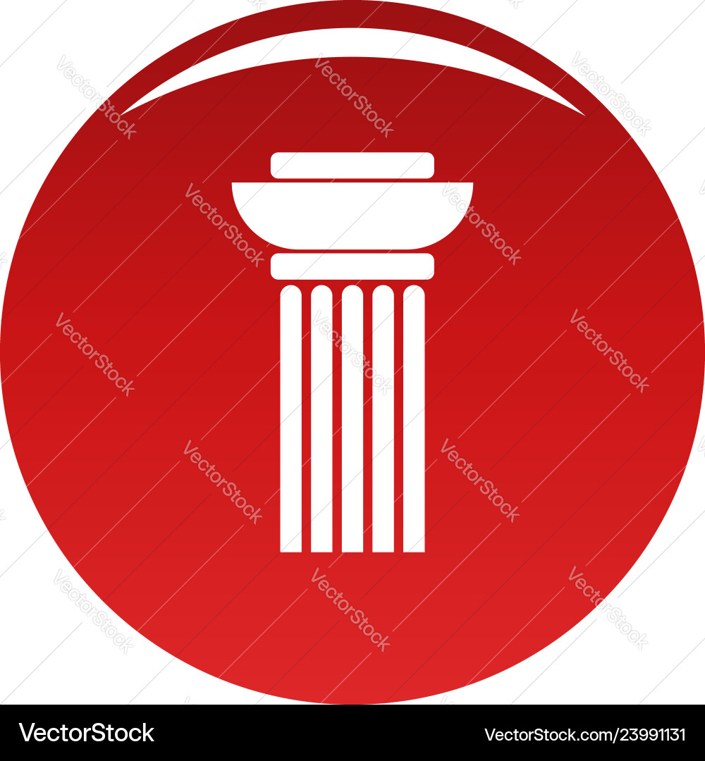 Continuous column icon red Continuous column icon red vector image