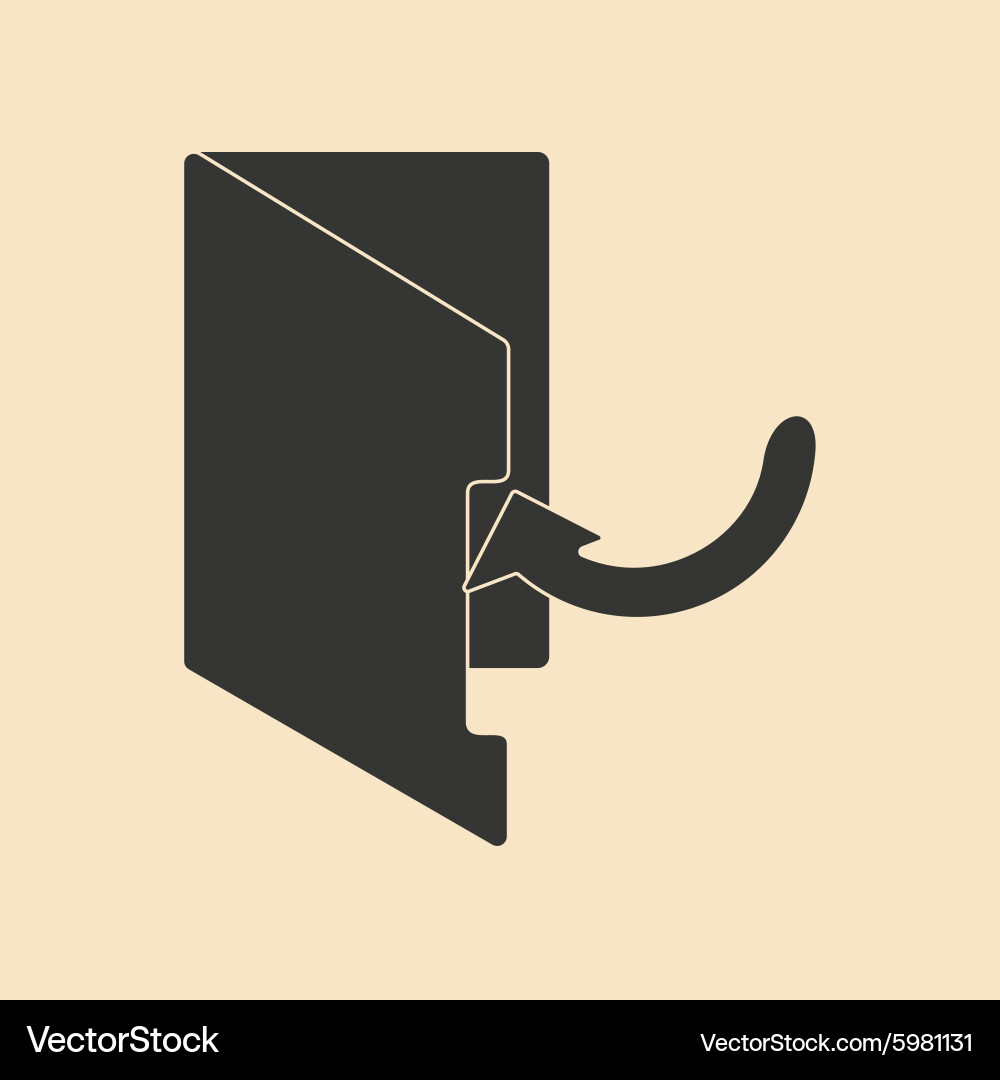Flat in black and white mobile application folder vector image