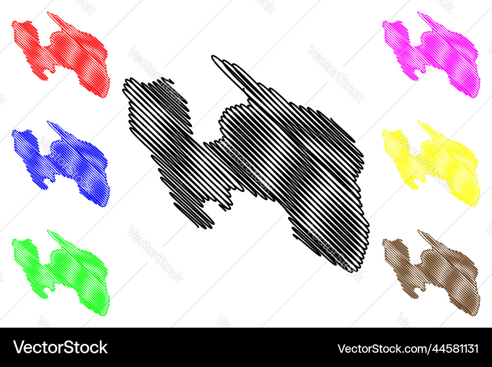 Halib island state of eritrea red sea map Vector Image