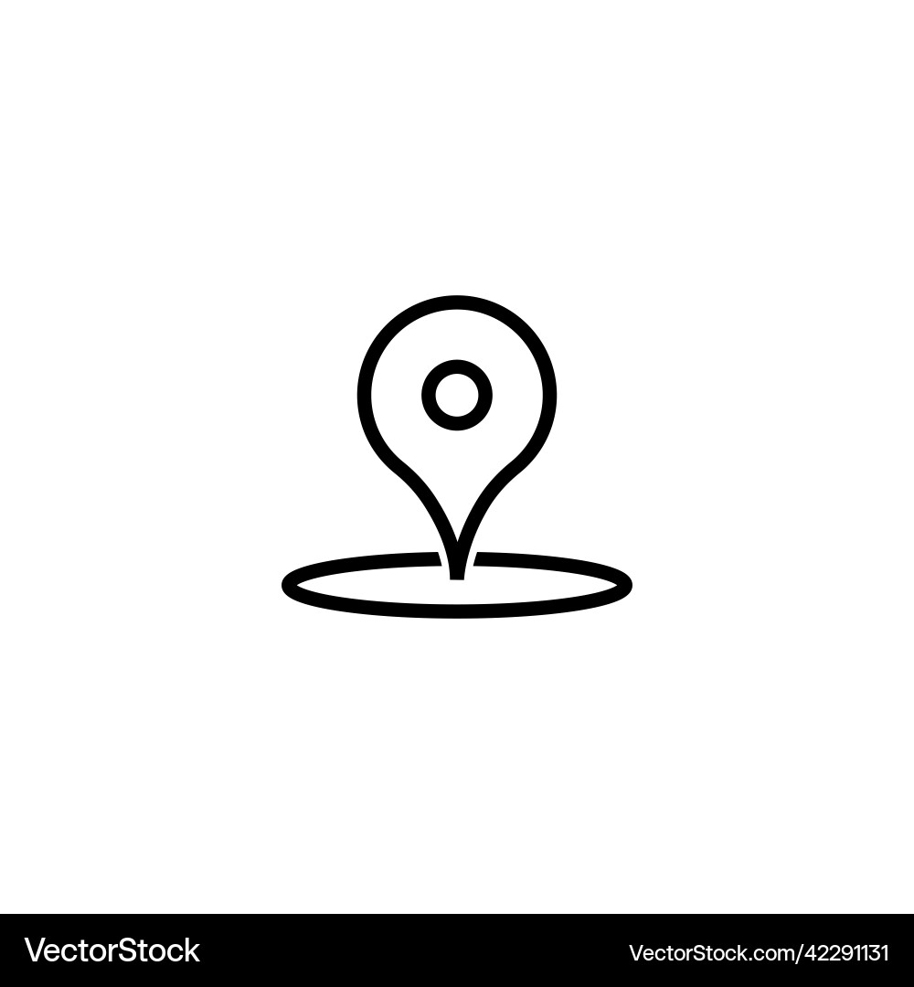 Map pointer icon design isolated vector image