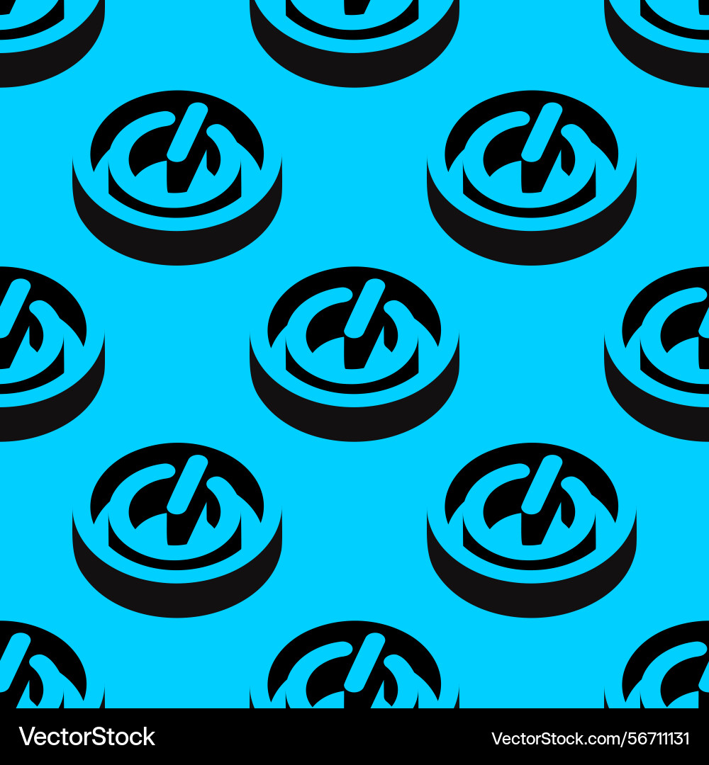 Seamless pattern featuring power button icons Seamless pattern featuring power button icons vector image