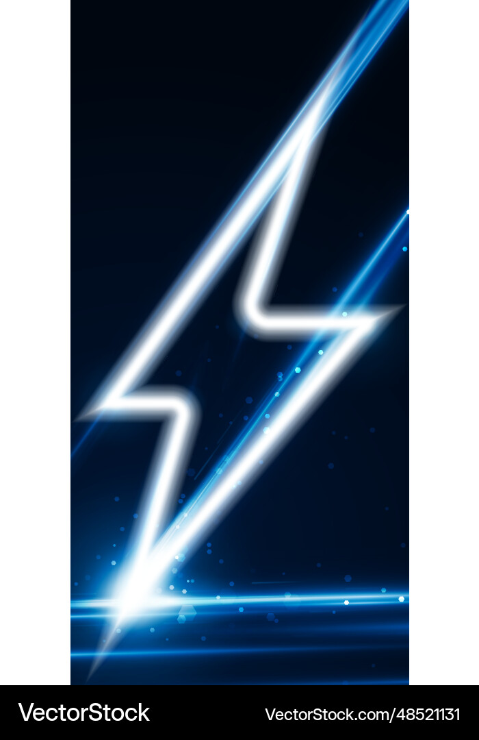 Speed Lightning Tech Background Vector Image