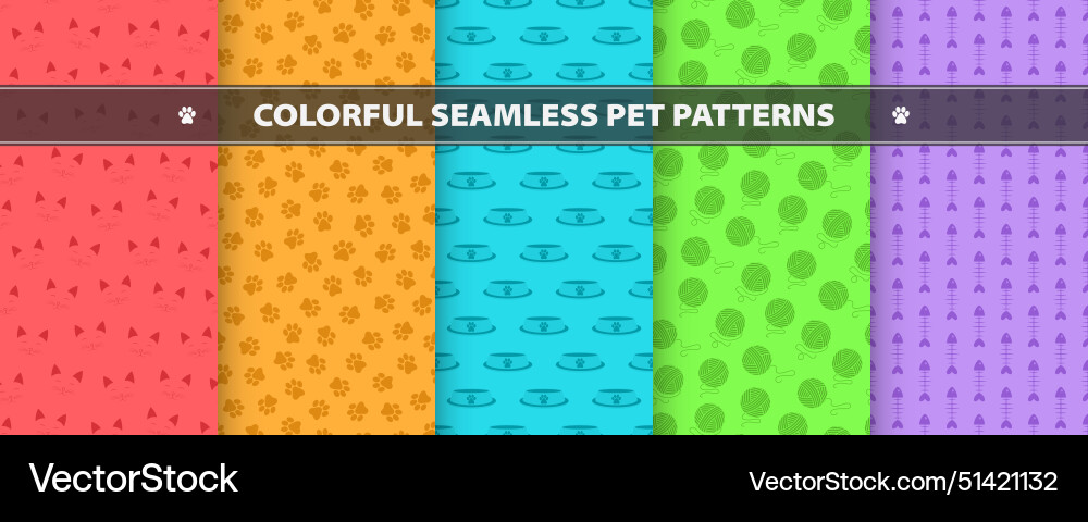 Collection of seamless colorful patterns Collection of seamless colorful patterns vector image