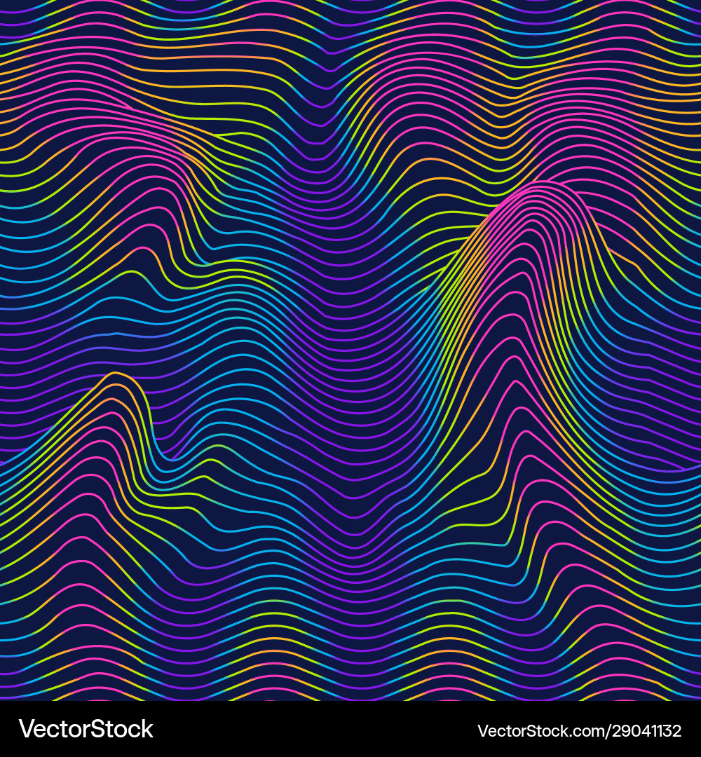 Geometric Wave Pattern vector image