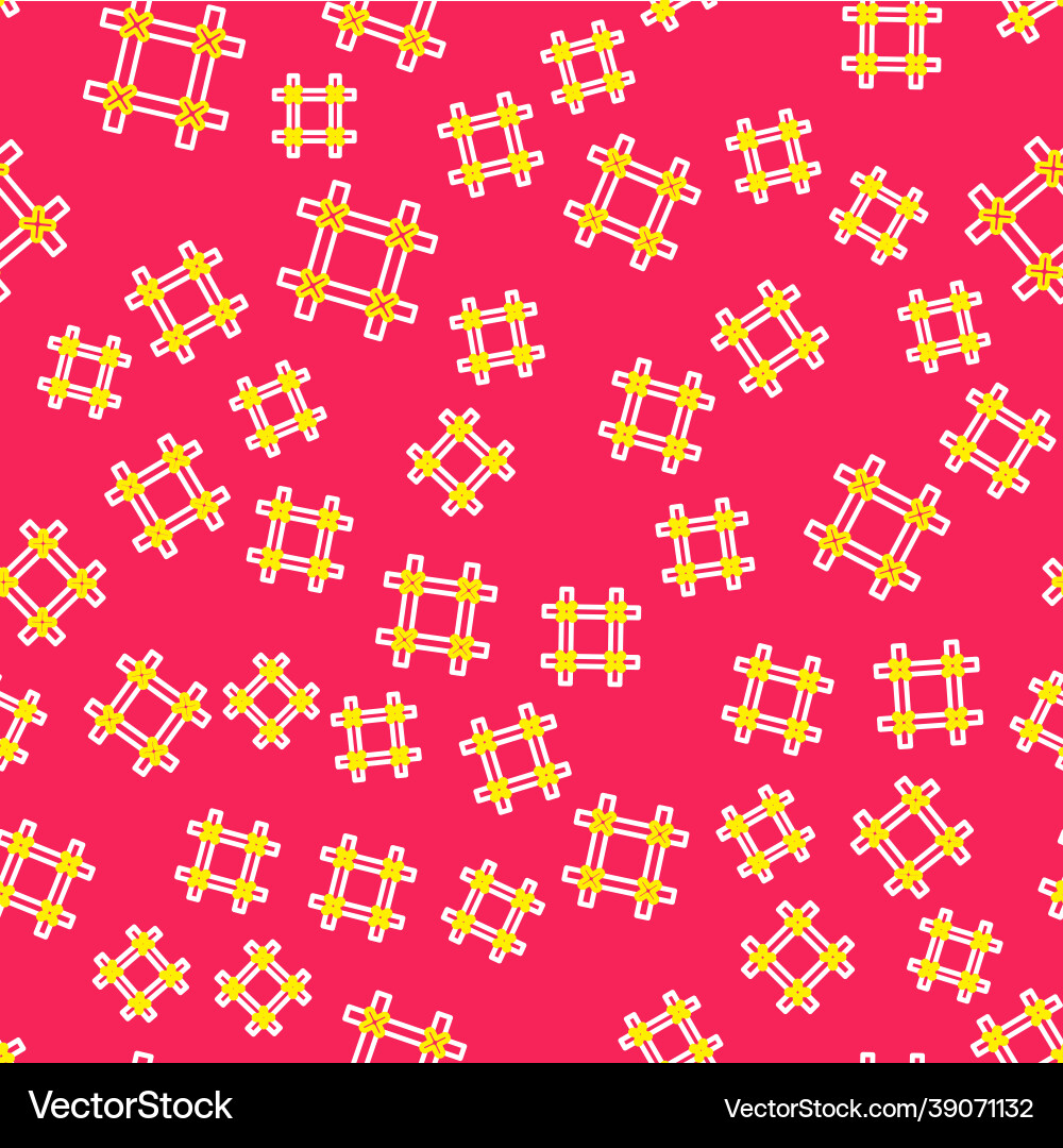 Line prison window icon isolated seamless pattern Vector Image