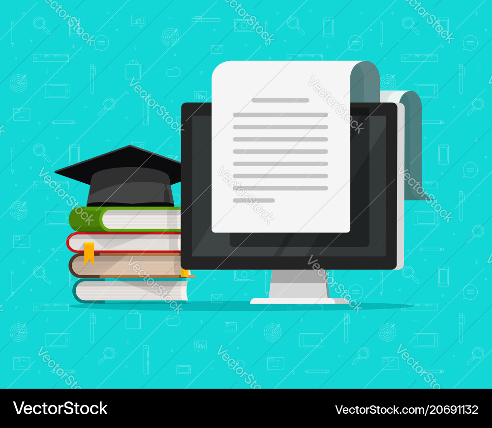 Study Books on Computer Vector Image