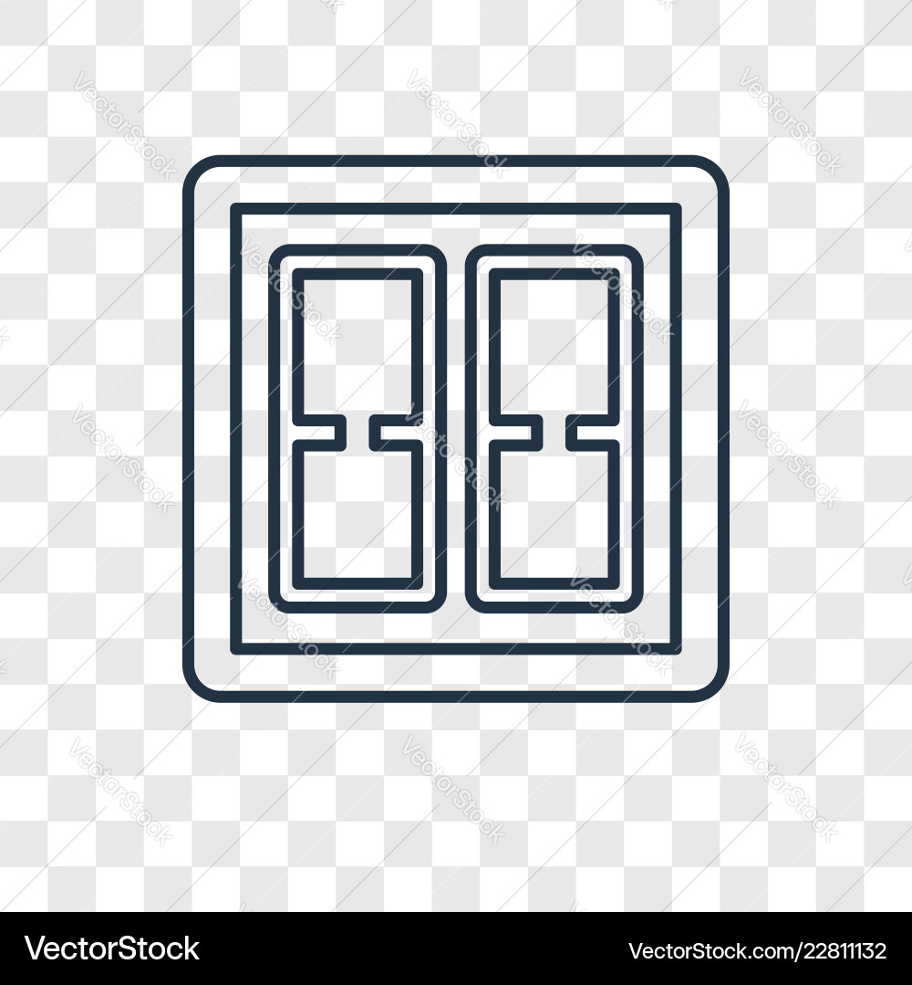 Switch concept linear icon isolated Switch concept linear icon isolated vector image