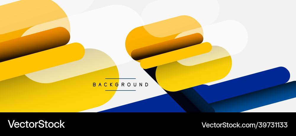 Abstract background round shapes lines Vector Image