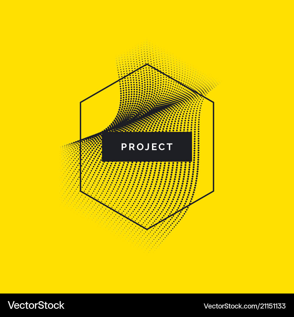 Abstract background with dynamic waves vector image