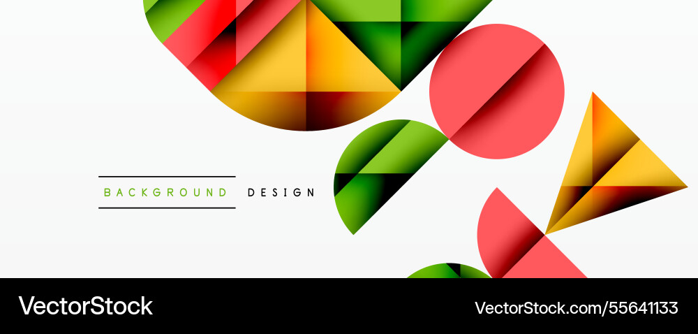 Abstract geometric background with layered Vector Image