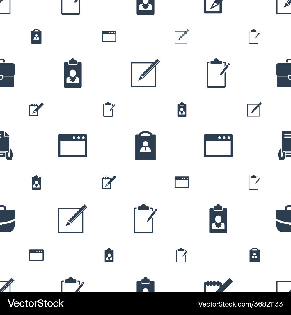 Document icons pattern seamless white background Vector Image